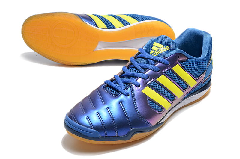 Chuteira de Futsal Adidas Top Sala Azul a Amarela
