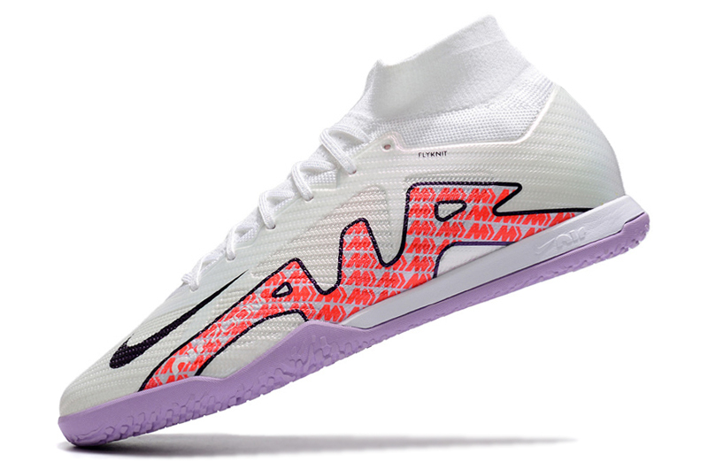 Chuteira Futsal Nike Air Zoom Mercurial Superfly 9 Elite Branco e Verm