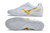 Chuteira Mizuno Morelia Neo Classic Society - Branca e Dourada