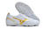 Chuteira Mizuno Morelia Neo Classic Society - Branca e Dourada