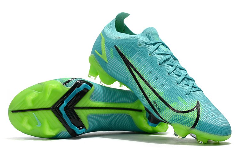 Chuteira Nike Mercurial Vapor 14 Elite - Campo - Azul e verde