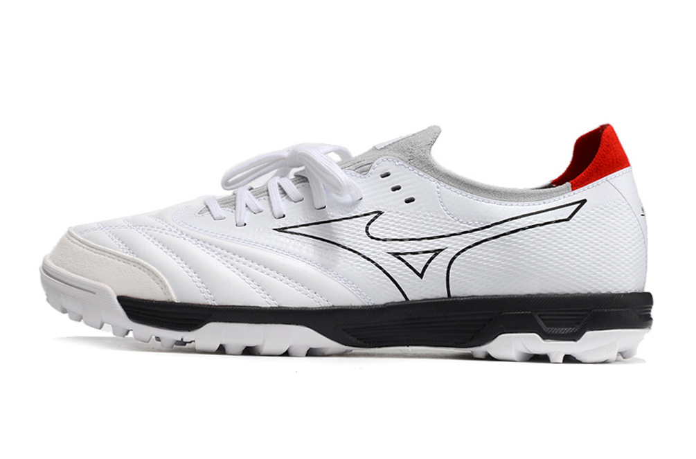 Chuteira Society Mizuno Morelia Neo Branca e Preta