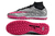 Chuteira de Society Nike Air Zoom Mercurial Superfly 9 Elite Cinza e Rosa