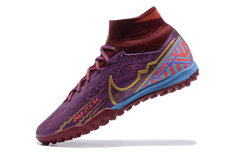 Chuteira Society Nike Air Zoom Mercurial Superfly 9 Elite Roxo