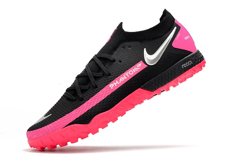 Chuteira da nike preta e on sale rosa