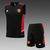 Conjunto Curto de Treino Manchester United Regata Preto e Vermelho 2022/23