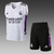 Conjunto Curto de Treino Real Madrid Regata Branco e Roxo 2022/23