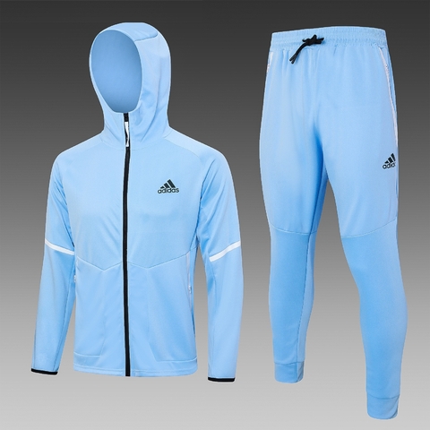 Conjunto de Moletom Nike Sportswear Tech Fleece Azul Celeste e Branco