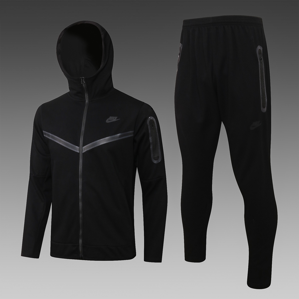 Conjunto de Moletom Nike Sportswear Tech Fleece Preto