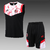 Conjunto Curto de Treino Milan Regata Branco e Preto 2022/23