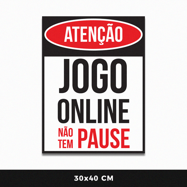 Placa A4 Jogo online não tem pause