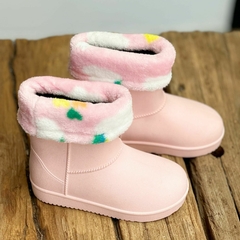 BOTA DE LLUVIA Y NIEVE ROSA - tienda online