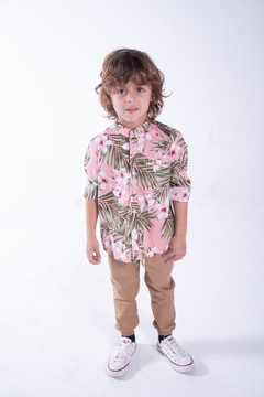 Camisa best sale floreada niño