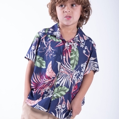 CAMISA HAWAI AZUL