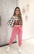 Calça jogger feminina faixa cintura Rosa - comprar online