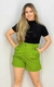 short-feminino-social-verde-look-belle