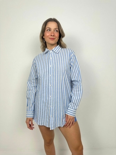 Camisa margarida listrada- azul - comprar online