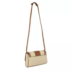 Bolsa Classe Couro Canvas Moderna 3304 Creme na internet