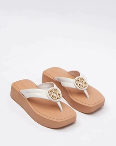 Chinelo Hit White/Avelã PJ7245 - Oxe Mais Cor