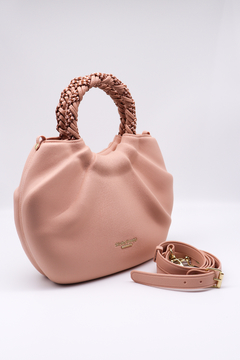 Bolsa Giulia Bardô com Alça Trançada Bicolor Pele GB24.221415 - comprar online