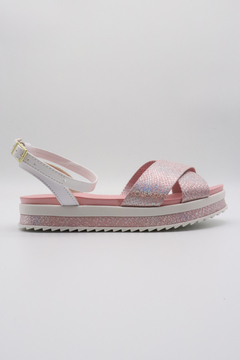 Sandália Molekinha Flatform Holográfico Pulseira 2305.1548 - comprar online