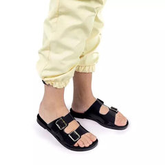 Chinelo Beats Preto/Ouro PJ5351 - Oxe Mais Cor