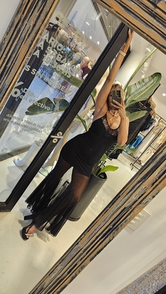 Vestido Siomara tipo sirena negro - tienda online