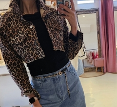 Campera Magga crop Animal print - tienda online