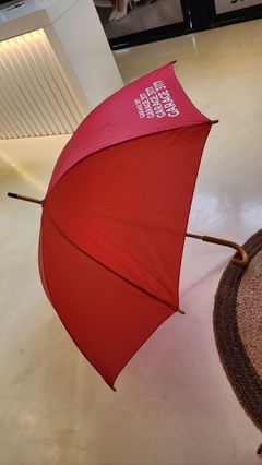 Paraguas G 3117 rojo mango de madera - tienda online