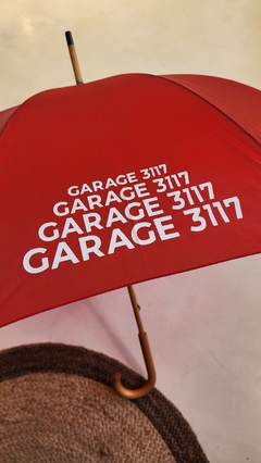 Paraguas G 3117 rojo mango de madera - comprar online