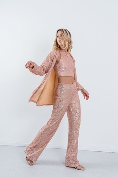 Blazer Marcia Paillettes gold rosé - comprar online