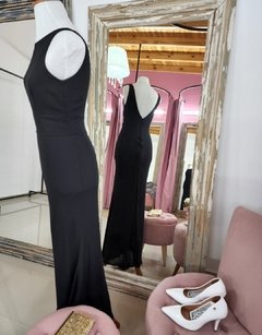 Vestido Mara gasa negro - comprar online