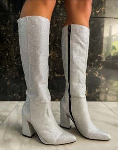 Imagen de Botas Coty plata glitter