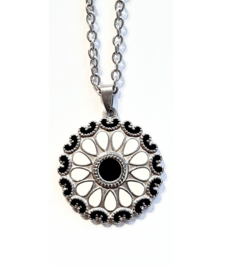 Collar Medallon esmaltado de Acero Quirúrgico 316L 60 cm - comprar online