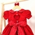 vestido infantil vermelho festa luxo ensaio natal