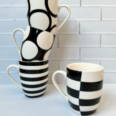 TAZA BLANCO Y NEGRO - tienda online