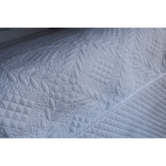 Cubrecamas QUILT ARTESANAL BLANCO C/FUNDA - comprar online