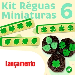 KIT RÉGUAS MINIATURAS 6 FOLHAS - Modele Molde De Silicone 