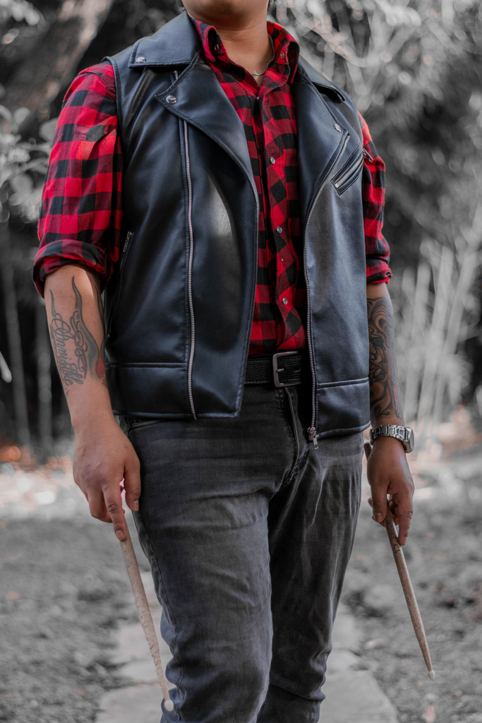 Chaleco Eco Cuero Biker Rockstar