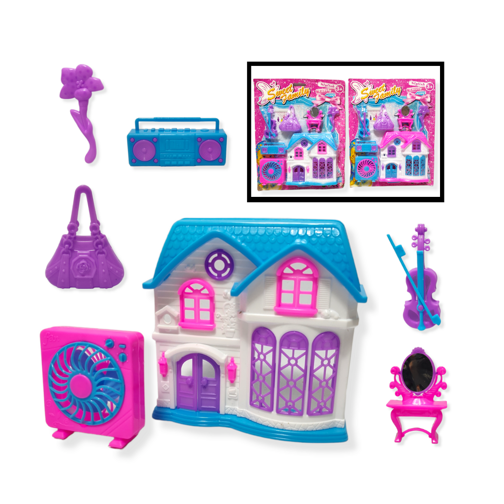 Casita Mu eca Accesorios Mini Muebles Blister Juguetes