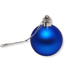 Bolas globos en tubo azul Adorno Navideños - pachos