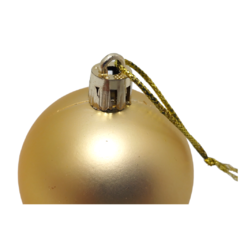 Bolas globos en tubo dorado adorno Navideños - pachos