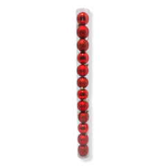 Bolas globos en tubo rojo adorno Navideños - tienda online