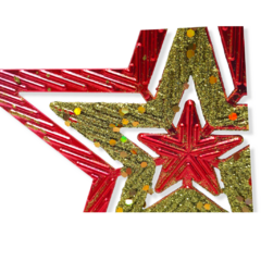 Puntero Estrella Adorno Navideño X6 unidades rojo en internet