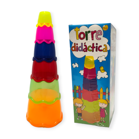 Torre Apilable Didactico Infantil Plastico Juguete