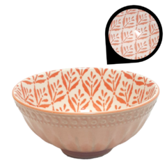 Bowl Ensaladera Redonda De ceramica estampada - comprar online