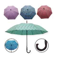 paraguas largo reforzado coloridos Regaleria
