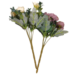 Ramo flor Rosas Artificiales Decoración Centro Mesa Colores - tienda online