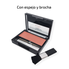 rubor compacto en polvo maquillaje make up brilloso - pachos