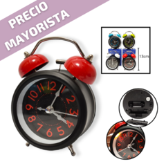 Reloj Despertador Vintage Analógico Campana Deco Regaleria